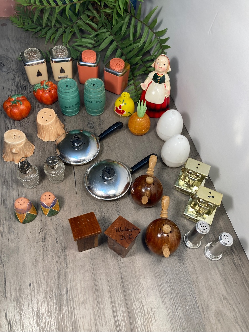 Vintage Salt And Pepper Shaker Collection Mid Century Kitsch